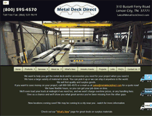 Tablet Screenshot of metaldeckdirect.com